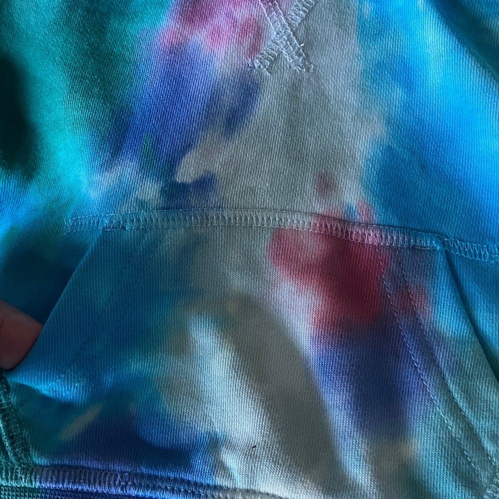 GAP Kids' Blue and Green Tie-Dye Hoodie - Picture 4 of 7